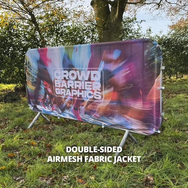 Crowd Barrier Graphic - Airmesh Fabric Jacket - 2300 - Double Sided - Side