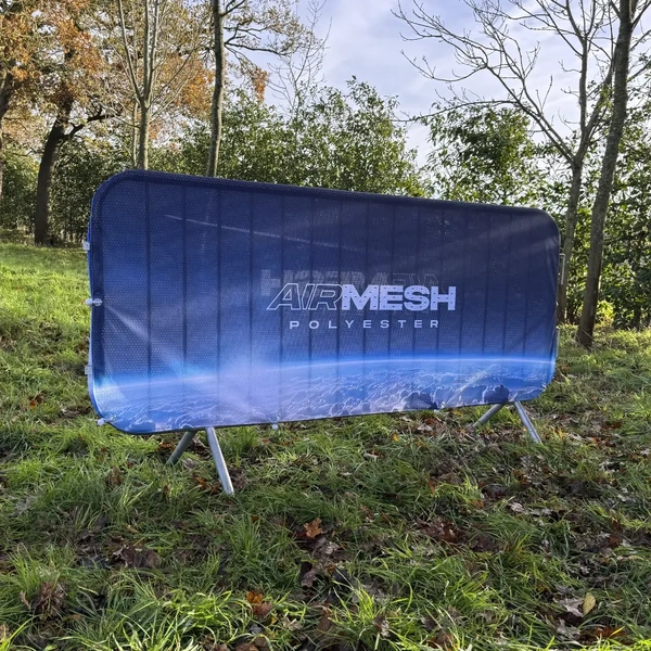 Crowd Barrier Graphic - Airmesh Branded Fabric Jacket - 2300 - Double Sided - Side2