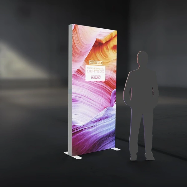 Seg Fabric Free Standing Lightbox - 1000